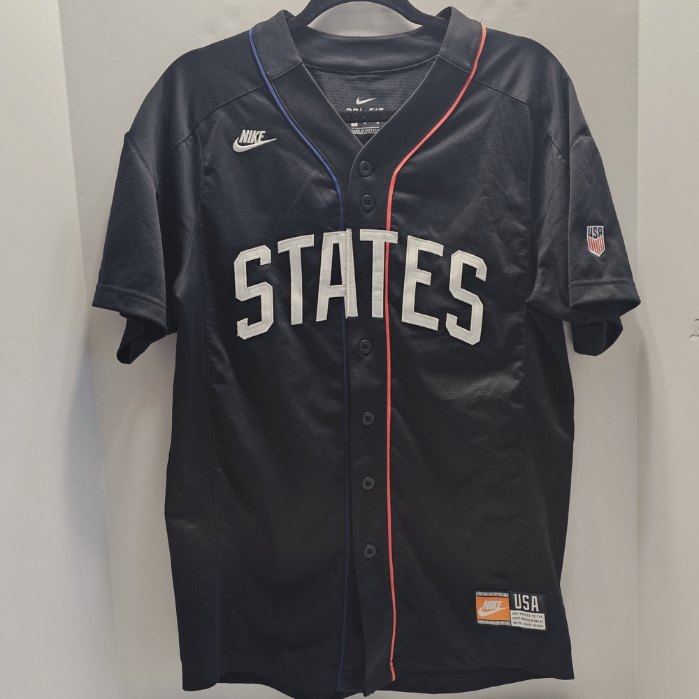 Nike Black USA Men's  Baseball Jersey